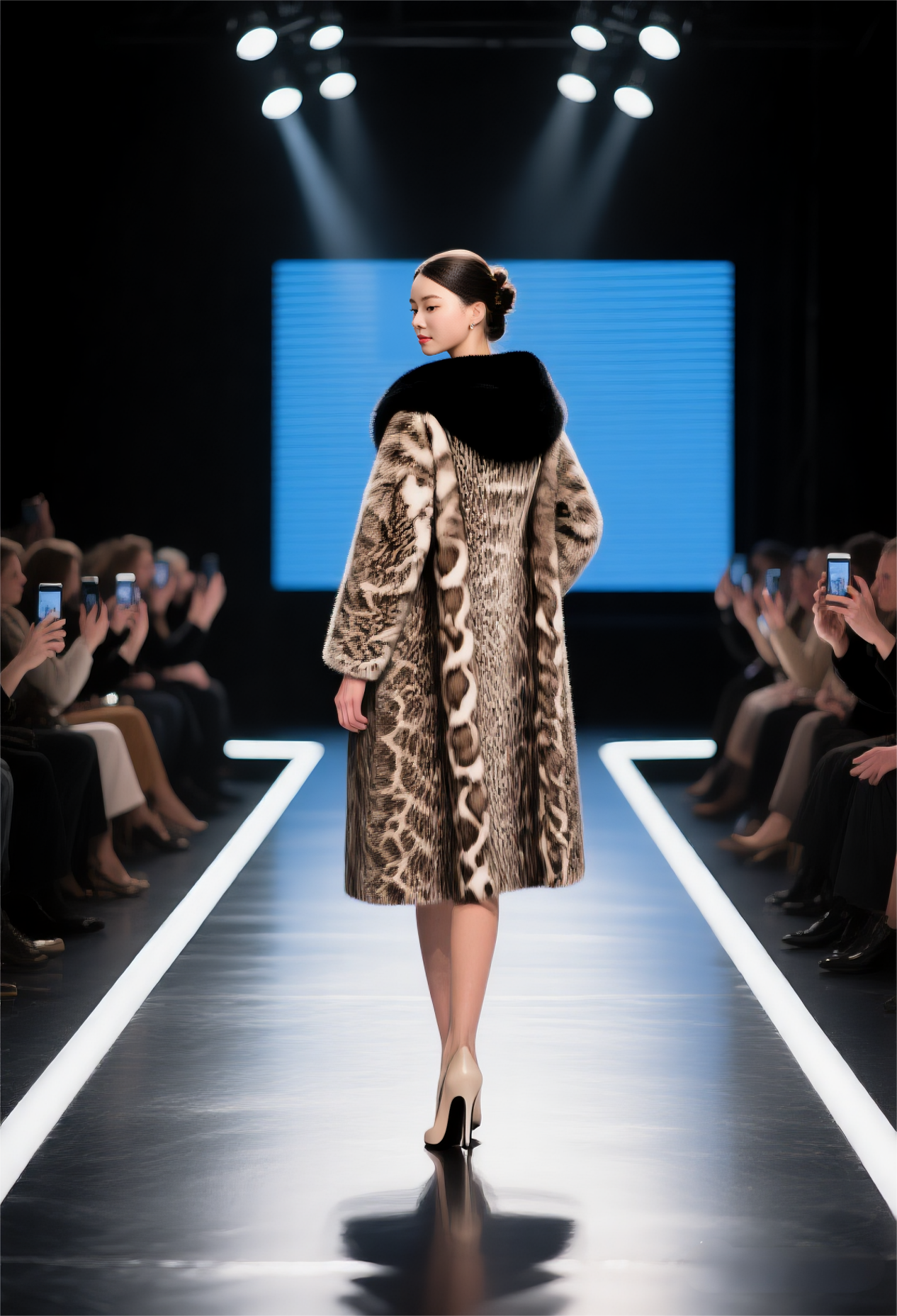 Роскошная экологичная норковая шуба